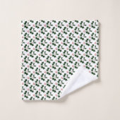 Kerstmis Hollies Bad Handdoek (Wasdoekje)