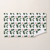 Kerstmis Hollies Bad Handdoek (Handdoek)
