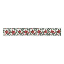 Kerstmis, Holly Berries en Leaves Grosgrain Lint