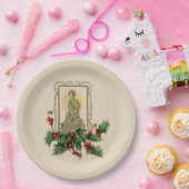 Kerstmis Holly Berries Papieren Bordje (Feest)