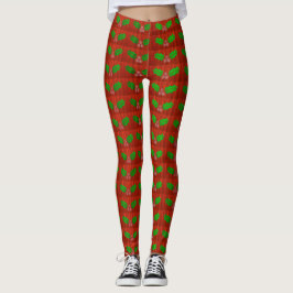 Kerstmis Holly Berry All-Over-Print Leggings