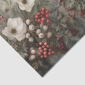 Kerstmis Holly Berry Bloemen in de winter Decoupag Tissuepapier (Detail)