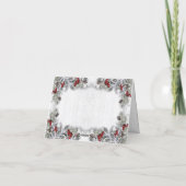 Kerstmis Holly Berry Corporate Rustic Greeting Feestdagen Kaart (Achterkant)