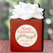 Kerstmis Holly Berry Homemade Food Holiday Baking Ronde Sticker