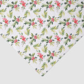 Kerstmis |  Holly, Berry & Pine Pattern Tissuepapier (Detail)