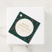 Kerstmis Holly Botanische groen op maat van Bedankjes Labels (In situ)