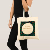 Kerstmis Holly Botanische groen op maat van Tote Bag (Voorkant (product))