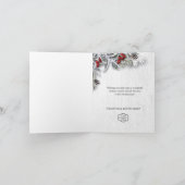 Kerstmis Holly Corporate Holiday Greeting Card Feestdagen Kaart (Binnen)