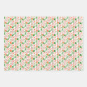 Kerstmis Holly Days Jolly Xmas Holiday Inpakpapier Vel (Voorkant 3)