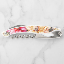 Kerstmis Holly en Poinsettias Kurkentrekker