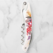 Kerstmis Holly en Poinsettias Kurkentrekker (Voorkant)