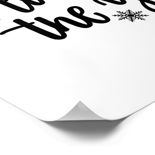 Kerstmis Holly - feestversieringen Poster (Hoek)