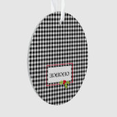 Kerstmis Holly Ho Ho Ho Festive Holiday Ornament (voorkant)