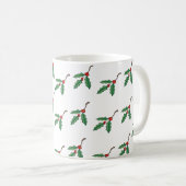 Kerstmis Holly Holiday Coffee Cup Koffiemok (Voorkant rechts)