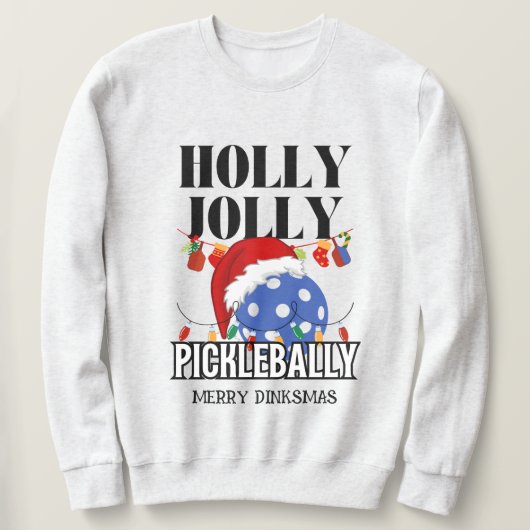 Kerstmis HOLLY JOLLY PICKLEBALLY Trui (Design voorkant)