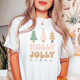 Kerstmis Holly Jolly Vibes T-shirt