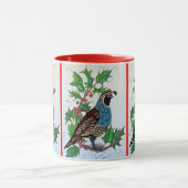 Kerstmis Holly Kwartel Mok (Midden)