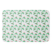 Kerstmis Holly laat grote bath-mat achter Badmat (Voorkant)