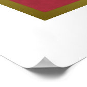 Kerstmis Holly & Pine Alfabetische Zitgrafiek Poster (Hoek)