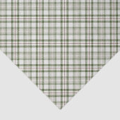 Kerstmis-Holly-PLAID-BACKGROUND-Blessings Tissuepapier (Detail)
