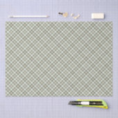 Kerstmis-Holly-PLAID-BACKGROUND-Blessings Tissuepapier (Craft)