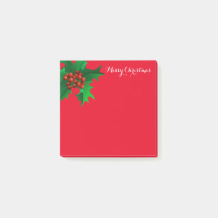 Kerstmis Holly Post-it-Notes Post-it® Notes