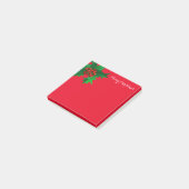 Kerstmis Holly Post-it-Notes Post-it® Notes (Schuin)