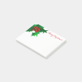 Kerstmis Holly Post-it-Notes Post-it® Notes (Schuin)