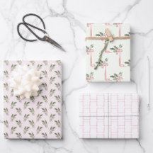 Kerstmis Holly Roze & Groen
