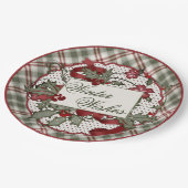 Kerstmis-Holly-WINTER-WISHES-Bord Papieren Bordje (Gekanteld)