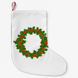 Kerstmis Holly Wreath Kleine Kerstsok