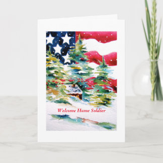 Kerstmis - Home Soldaat Card Feestdagen Kaart