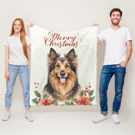 Kerstmis Hond Cozy Winter Vakantie Deken
