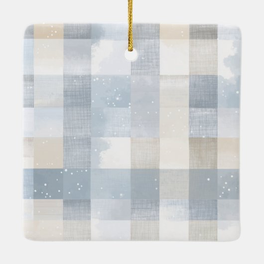 Kerstmis Hond Hartvormige Foto Ornament (Achterkant)