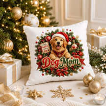 Kerstmis Hond Moeder Rood Groen Citaat Decoratieku