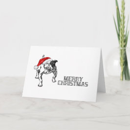 Kerstmis Hond Notitiekaart