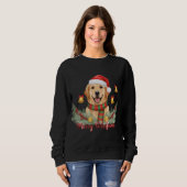 Kerstmis Hond T-shirt  (Voorkant volledig)