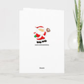 Kerstmis honkbal feestdagen kaart (Achterkant)