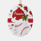 Kerstmis ⚾ honkbal keramisch ornament (Rechts)