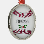 Kerstmis honkbal metalen ornament (Rechts)