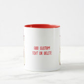 Kerstmis honkbal sneeuwman, vakantie honkbal mok (Midden)