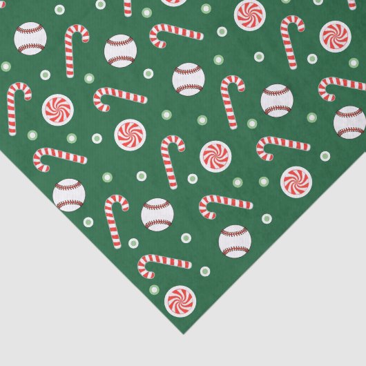 Kerstmis honkbal vakantie cadeau tissuepapier (Detail)