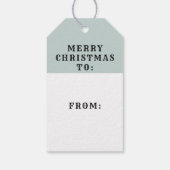 Kerstmis honkbal vakantie cadeaulabel (Achterkant)
