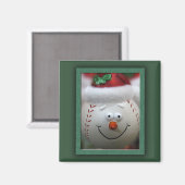Kerstmis honkbalmagneet magneet (Voorkant / Achterkant)