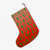 Kerstmis Honu en Tiki Kleine Kerstsok (Achterkant (Hangend))