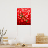 Kerstmis Honu Turtles Poster (Keuken)