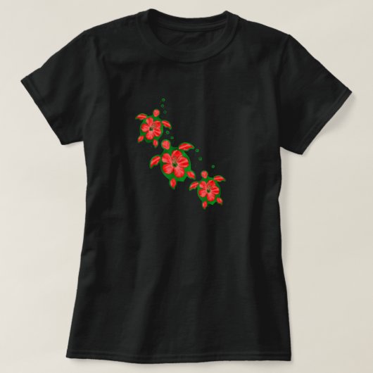 Kerstmis Honu Turtles T-shirt (Design voorkant)