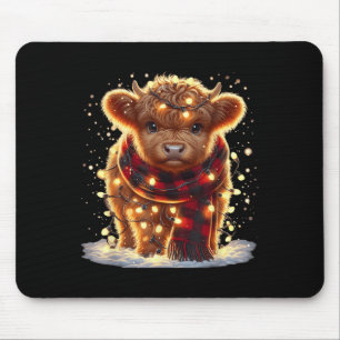 Kerstmis Hoogland Koe Christmas Xmas Baby Wol Farm Muismat