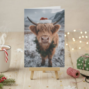 Kerstmis Hoogland Koe Kaart