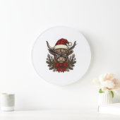 Kerstmis Hoogland Koe Oude Gravure Design_1 Grote Klok (Huis)